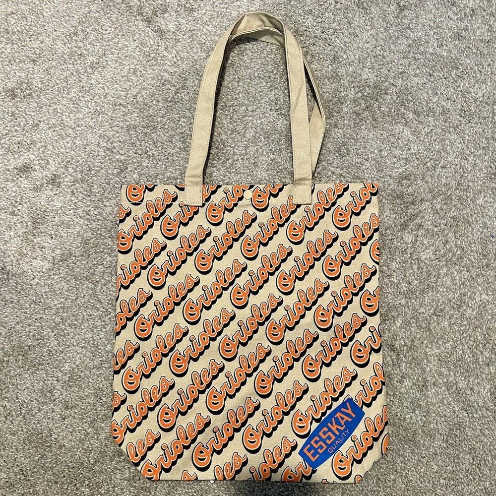Vintage Baltimore Orioles Esskay Quality Canvas Tote Bag
